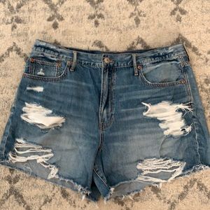 High Waisted Denim Shorts